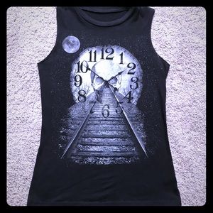 Spooky printed muscle tee